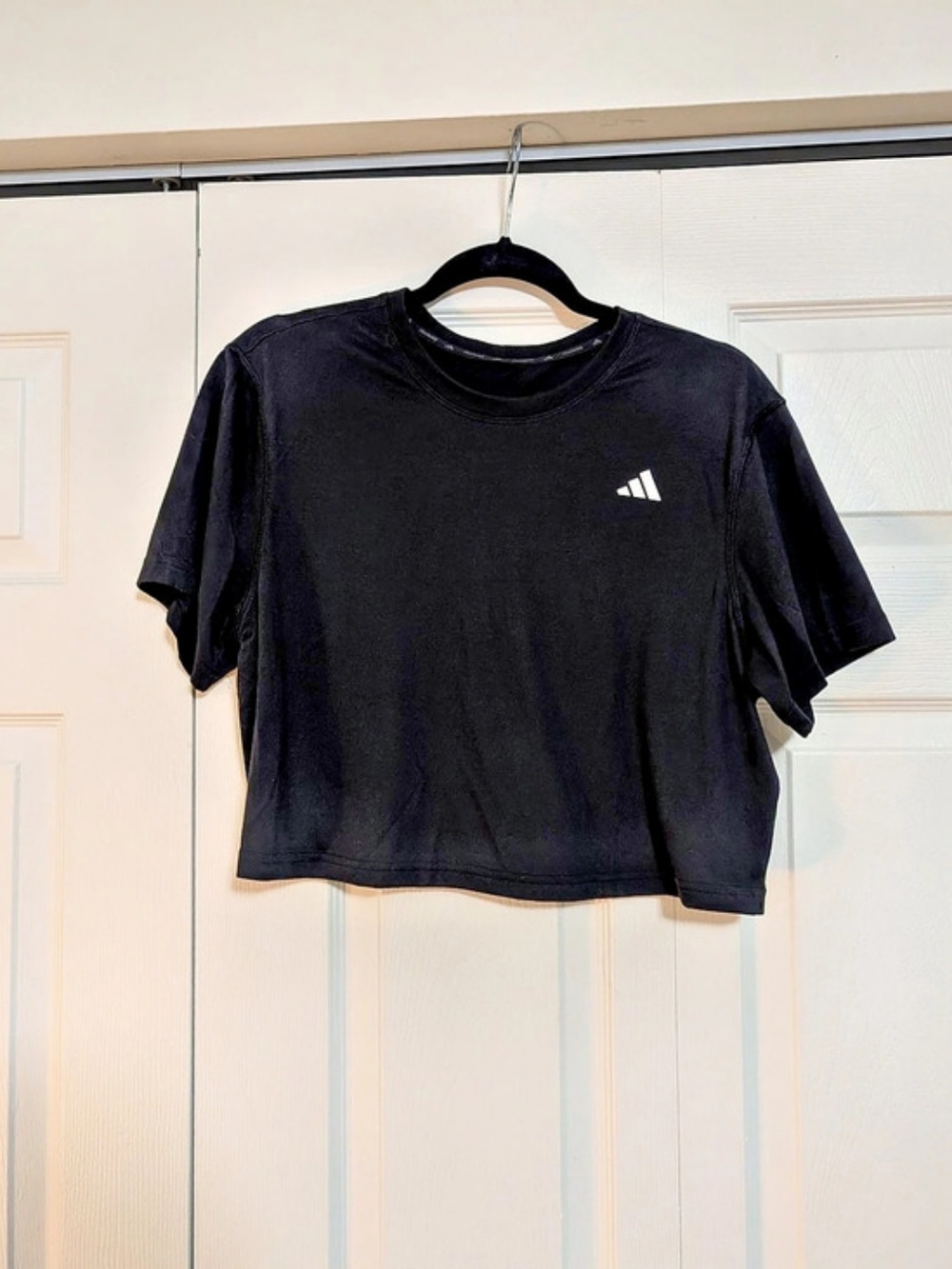 Adidas Women's Essentials Crop Tee - Set of 2 - Black & Purple